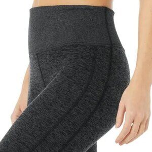 Alo Yoga High-Waist Lounge Leggings Athletic Dark Heather Women's Sz. S